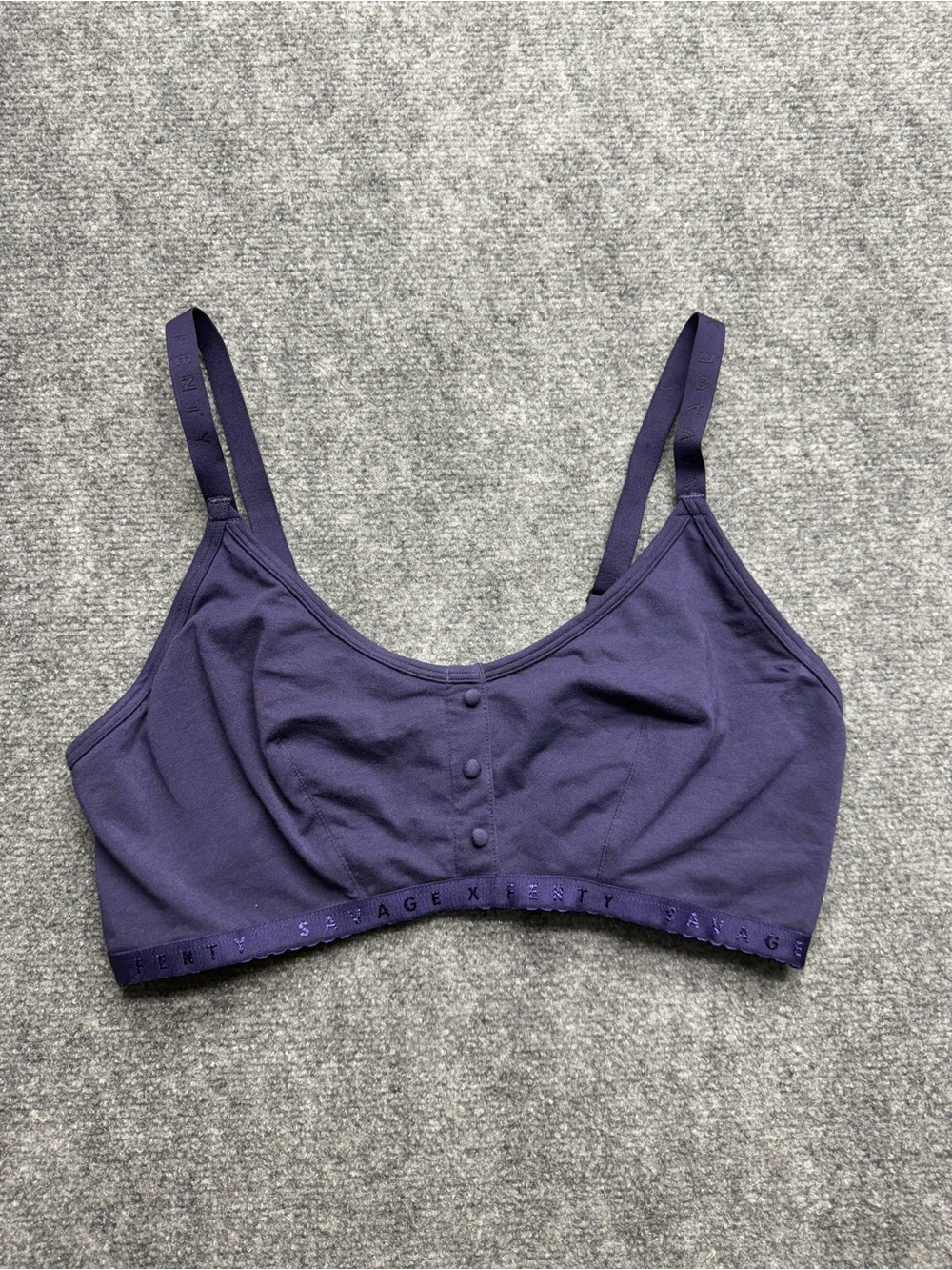 Savage X Fenty Womans L/XL Purple Wireless Bralette